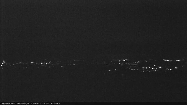 Lake Travis webcam, February 20, 2025 10:25 PM CT