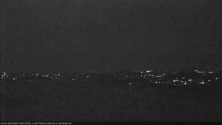 Lake Travis webcam, February 21, 2025 7:00 PM CT