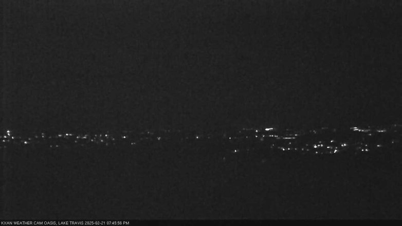Lake Travis webcam, February 21, 2025 7:45 PM CT
