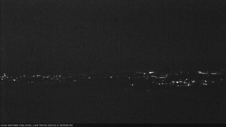 Lake Travis webcam, February 21, 2025 9:00 PM CT
