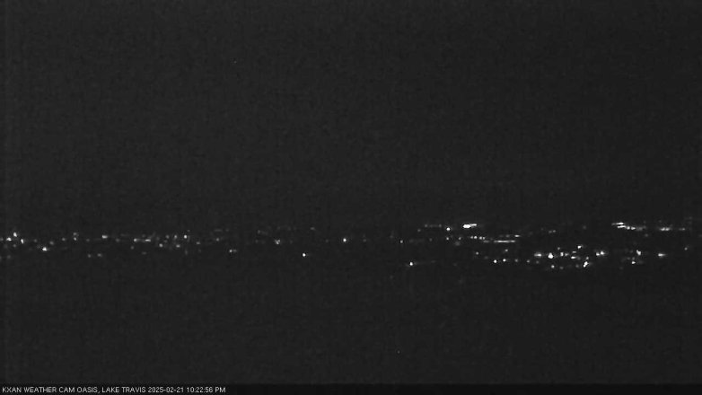 Lake Travis webcam, February 21, 2025 10:25 PM CT