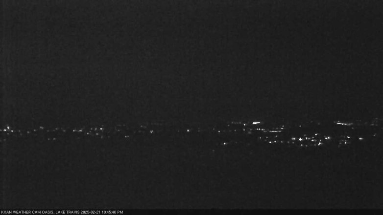 Lake Travis webcam, February 21, 2025 10:45 PM CT