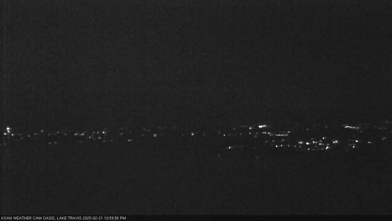 Lake Travis webcam, February 21, 2025 11:00 PM CT
