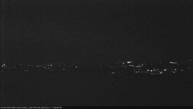 Lake Travis webcam, February 21, 2025 11:45 PM CT