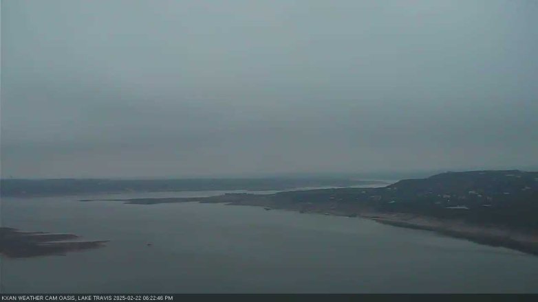 Lake Travis webcam, February 22, 2025 6:25 PM CT