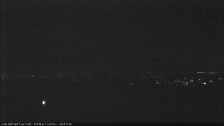Lake Travis webcam, February 22, 2025 7:45 PM CT
