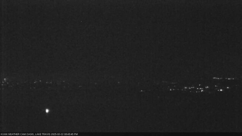 Lake Travis webcam, February 22, 2025 8:45 PM CT