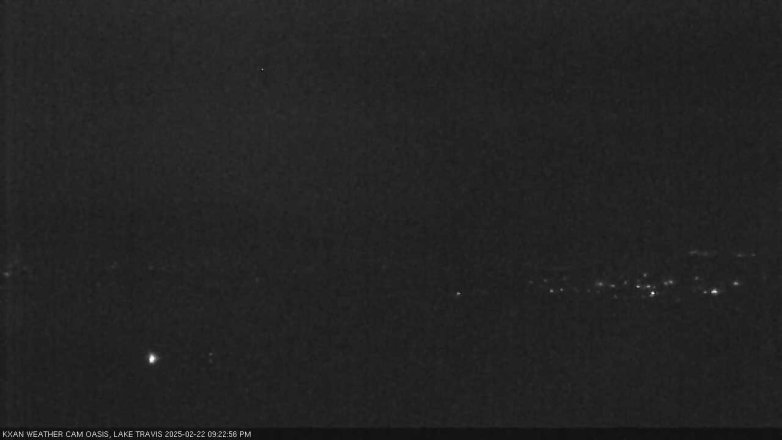 Lake Travis webcam, February 22, 2025 9:25 PM CT