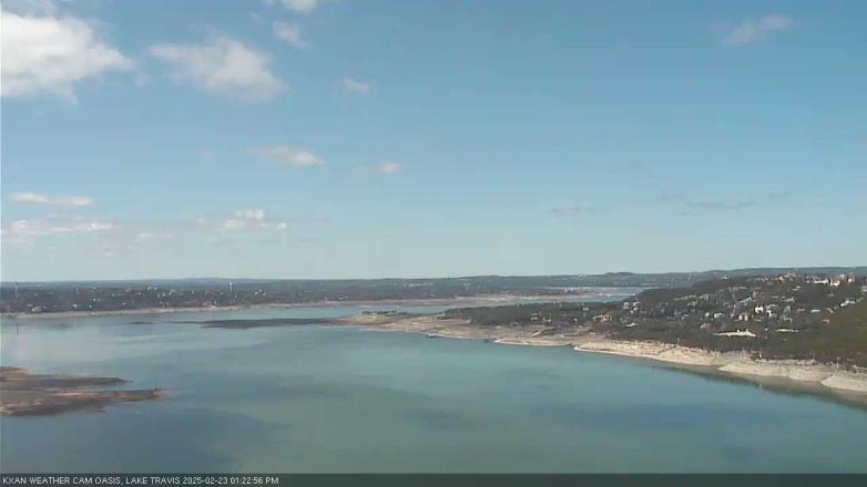 Lake Travis webcam, February 23, 2025 1:25 PM CT