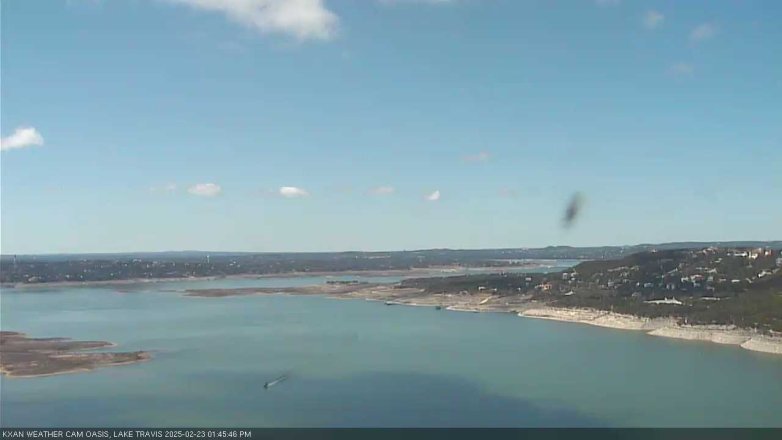 Lake Travis webcam, February 23, 2025 1:45 PM CT