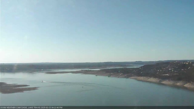 Lake Travis webcam, February 23, 2025 4:25 PM CT