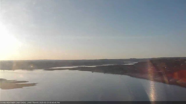 Lake Travis webcam, February 23, 2025 5:45 PM CT