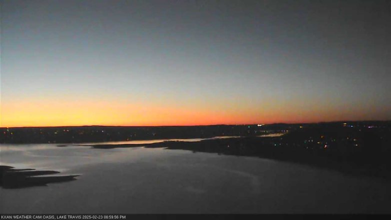 Lake Travis webcam, February 23, 2025 7:00 PM CT