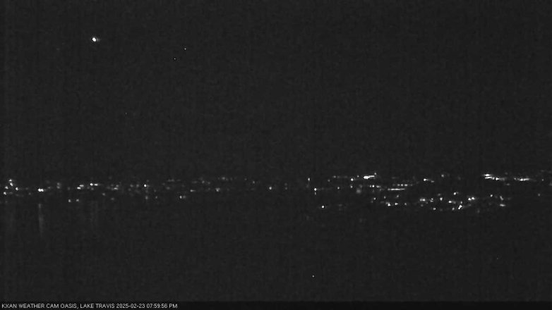 Lake Travis webcam, February 23, 2025 8:00 PM CT