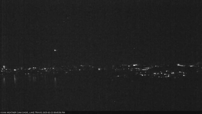 Lake Travis webcam, February 23, 2025 8:45 PM CT
