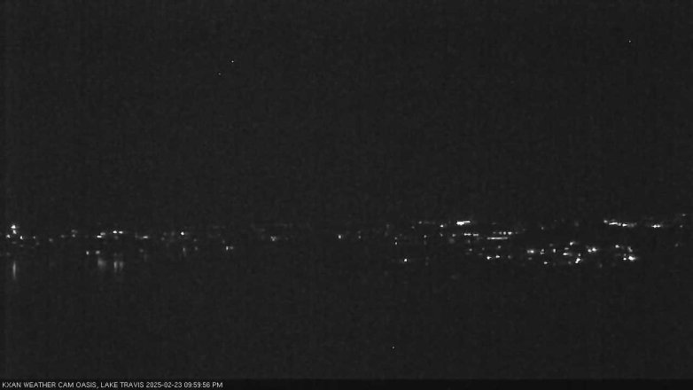 Lake Travis webcam, February 23, 2025 10:00 PM CT