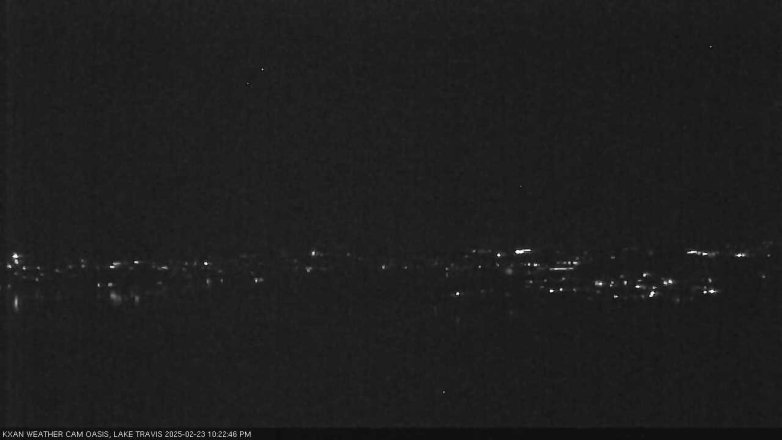 Lake Travis webcam, February 23, 2025 10:25 PM CT