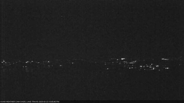 Lake Travis webcam, February 23, 2025 10:45 PM CT