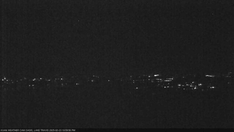 Lake Travis webcam, February 23, 2025 11:00 PM CT
