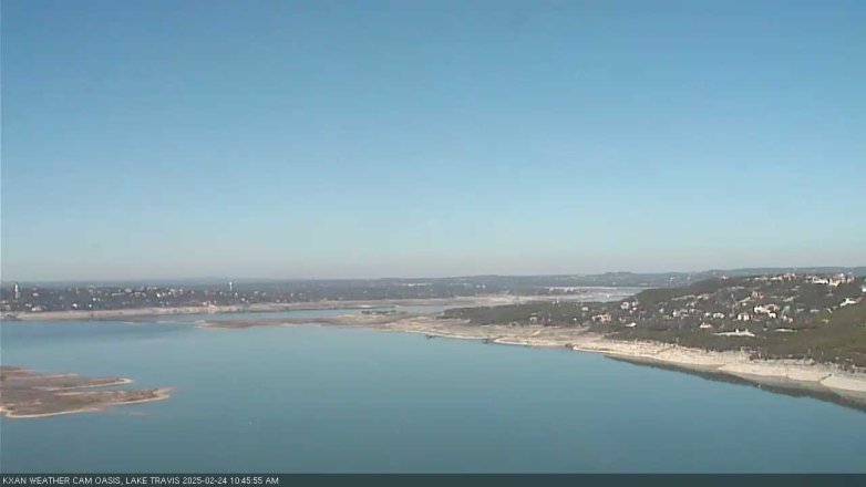 Lake Travis webcam, February 24, 2025 10:45 AM CT