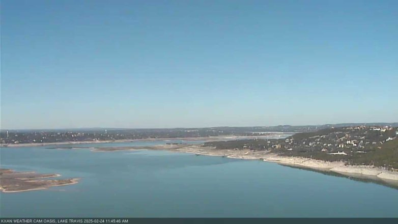 Lake Travis webcam, February 24, 2025 11:45 AM CT