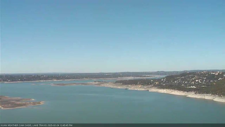 Lake Travis webcam, February 24, 2025 12:45 PM CT