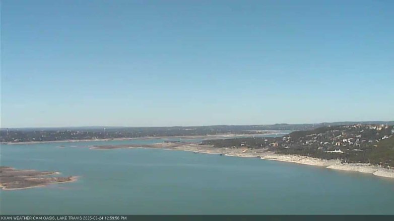 Lake Travis webcam, February 24, 2025 1:00 PM CT