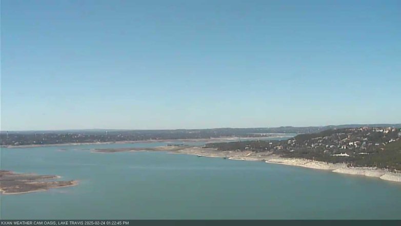 Lake Travis webcam, February 24, 2025 1:25 PM CT