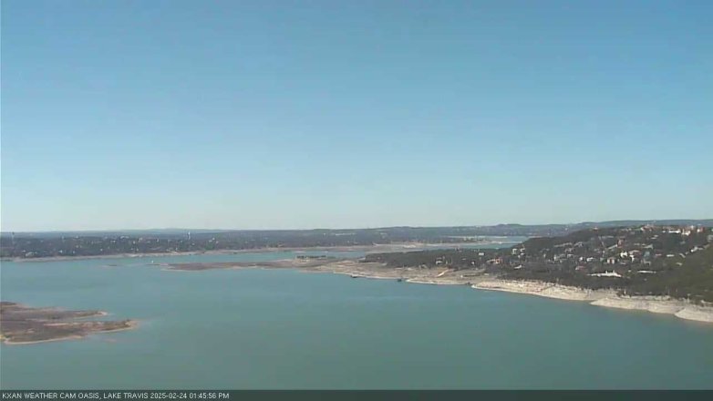 Lake Travis webcam, February 24, 2025 1:45 PM CT