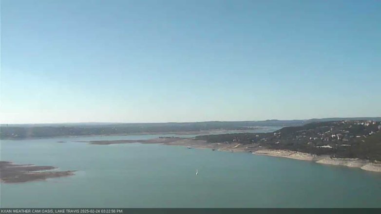Lake Travis webcam, February 24, 2025 3:25 PM CT