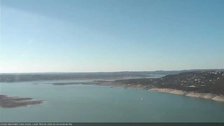 Lake Travis webcam, February 24, 2025 3:45 PM CT
