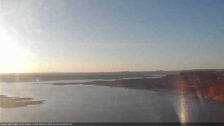 Lake Travis webcam, February 24, 2025 5:45 PM CT