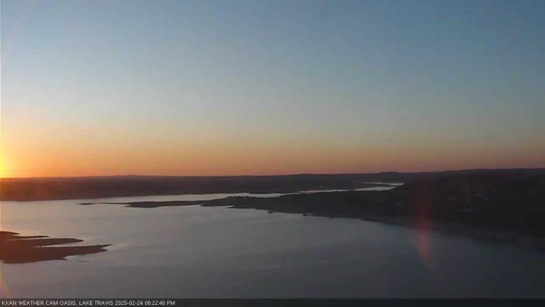 Lake Travis webcam, February 24, 2025 6:25 PM CT