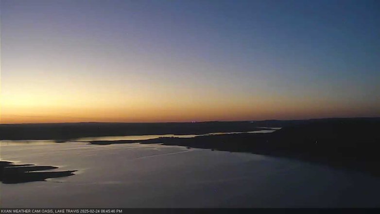 Lake Travis webcam, February 24, 2025 6:45 PM CT