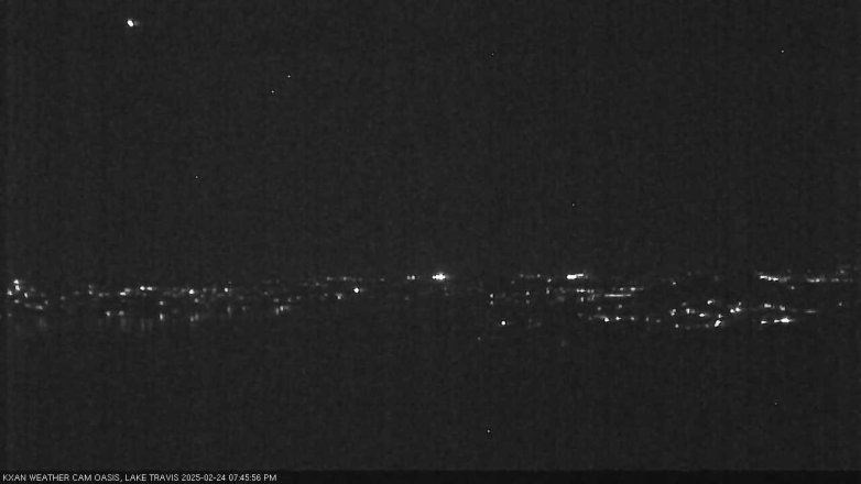 Lake Travis webcam, February 24, 2025 7:45 PM CT