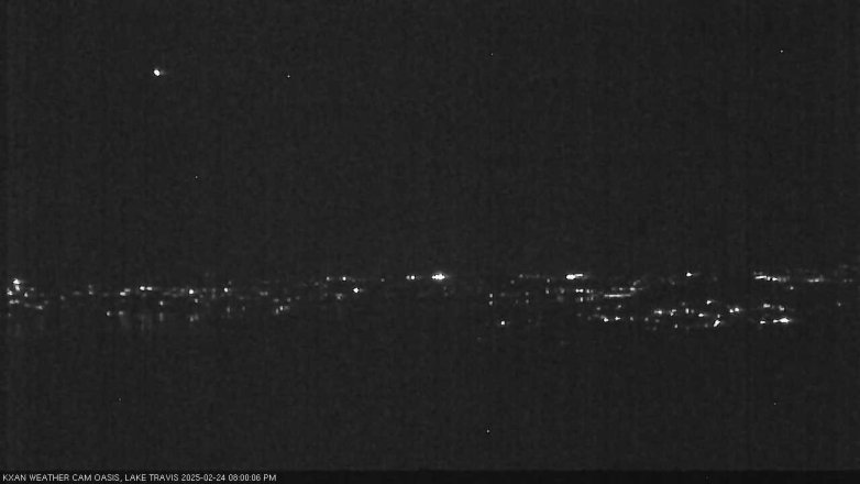 Lake Travis webcam, February 24, 2025 8:00 PM CT