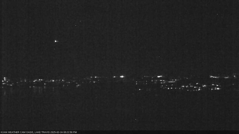 Lake Travis webcam, February 24, 2025 8:25 PM CT