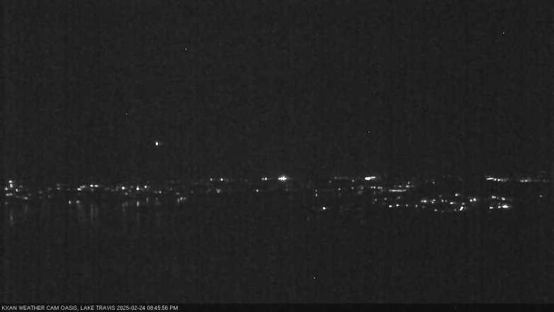 Lake Travis webcam, February 24, 2025 8:45 PM CT