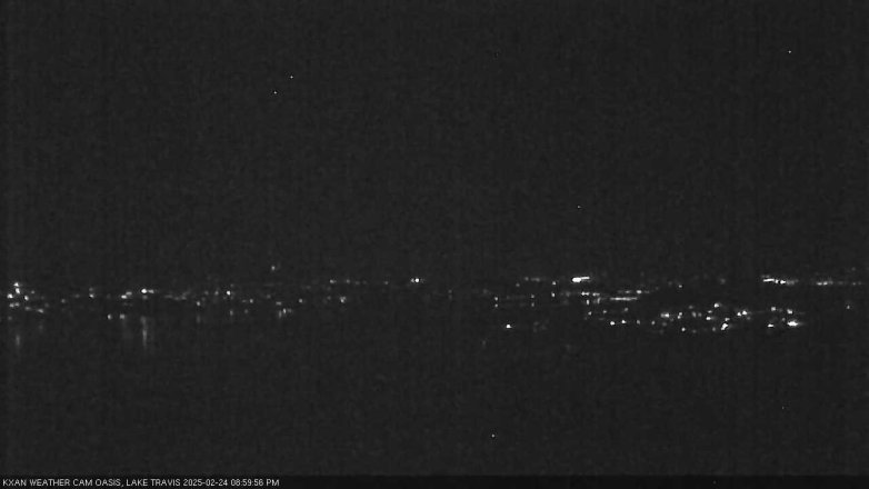 Lake Travis webcam, February 24, 2025 9:00 PM CT