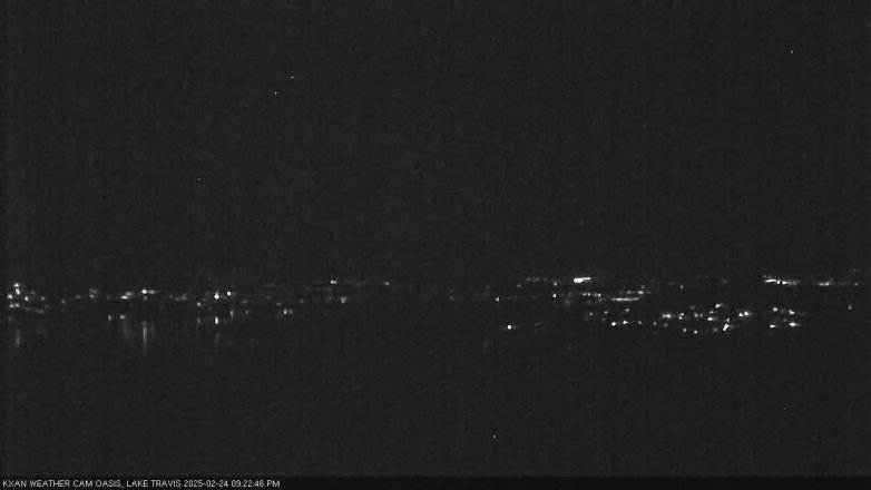 Lake Travis webcam, February 24, 2025 9:25 PM CT