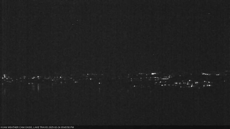 Lake Travis webcam, February 24, 2025 9:45 PM CT