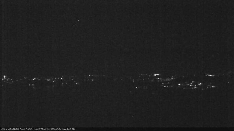 Lake Travis webcam, February 24, 2025 10:45 PM CT