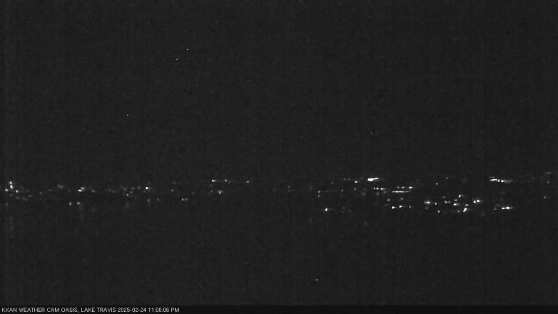 Lake Travis webcam, February 24, 2025 11:00 PM CT