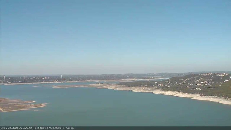 Lake Travis webcam, February 25, 2025 11:25 AM CT