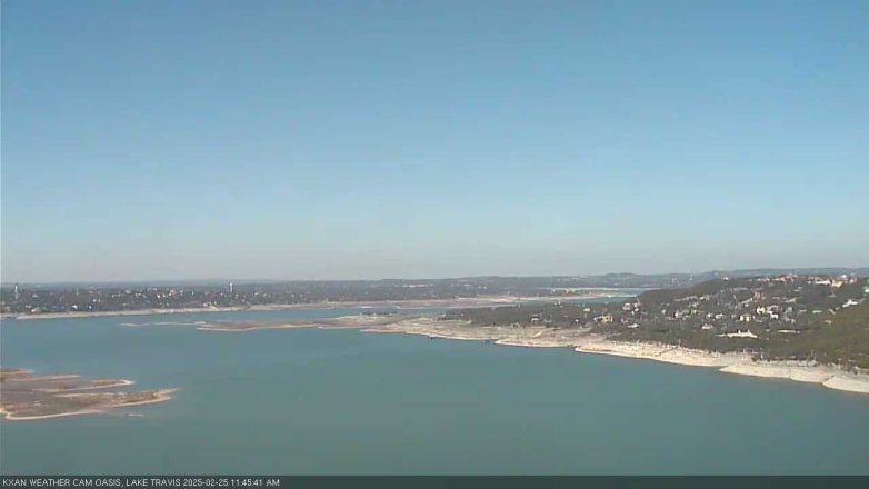 Lake Travis webcam, February 25, 2025 11:45 AM CT