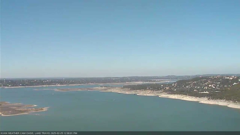 Lake Travis webcam, February 25, 2025 12:00 PM CT