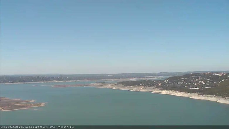 Lake Travis webcam, February 25, 2025 12:45 PM CT