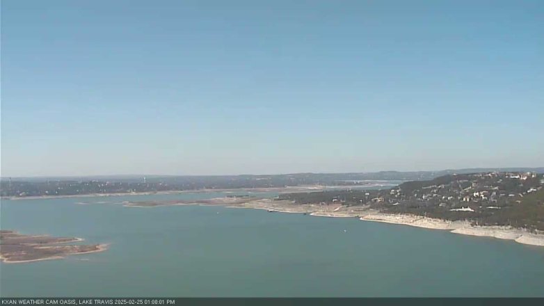 Lake Travis webcam, February 25, 2025 1:00 PM CT