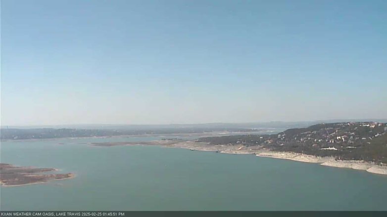 Lake Travis webcam, February 25, 2025 1:45 PM CT