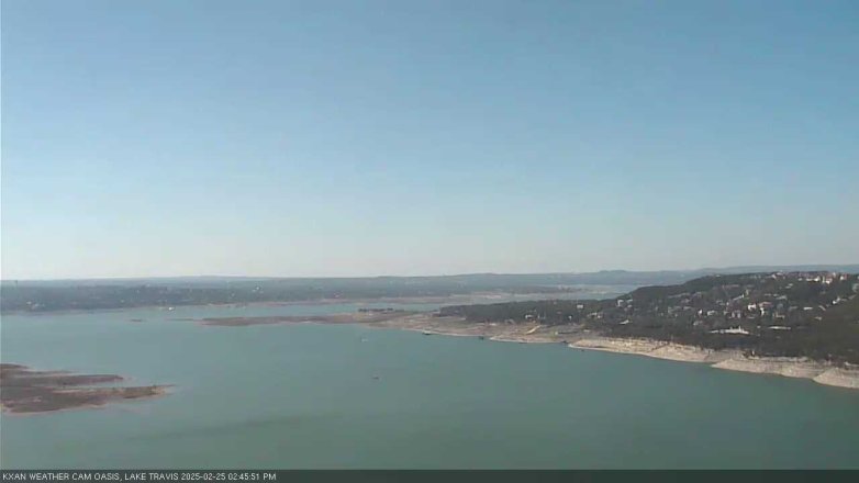 Lake Travis webcam, February 25, 2025 2:45 PM CT